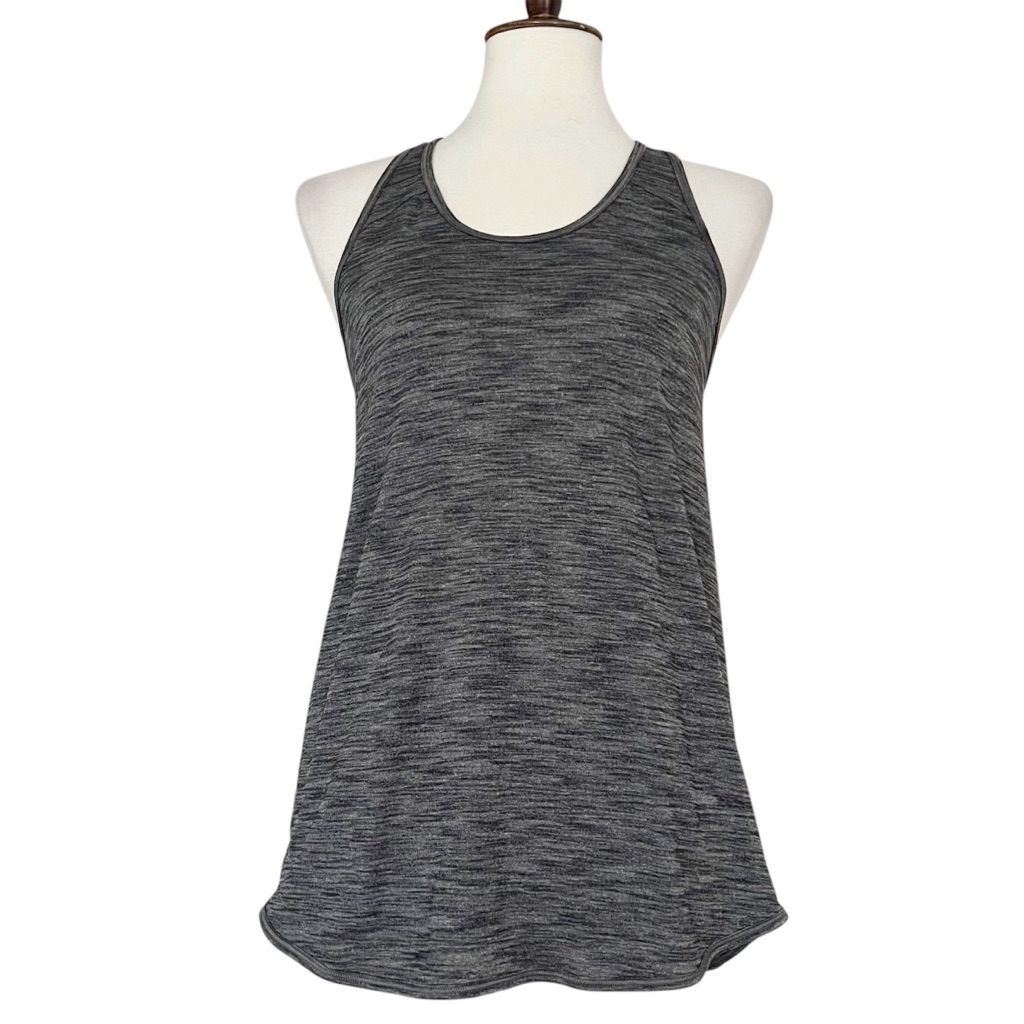 Lululemon Essential Tank Heathered Black Size 4/6